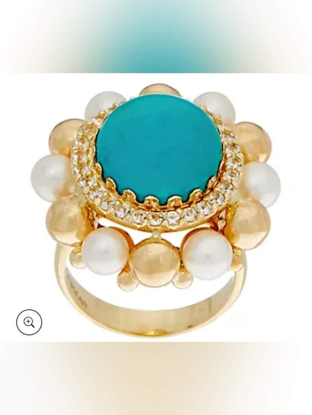 Arte d'Oro Turquoise Ring, 18K Gold